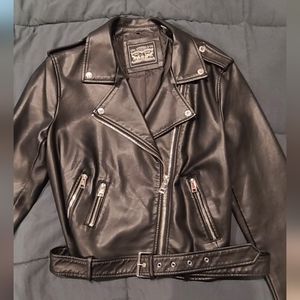 Levi's Womens Faux Leather Moto Jacket Size L